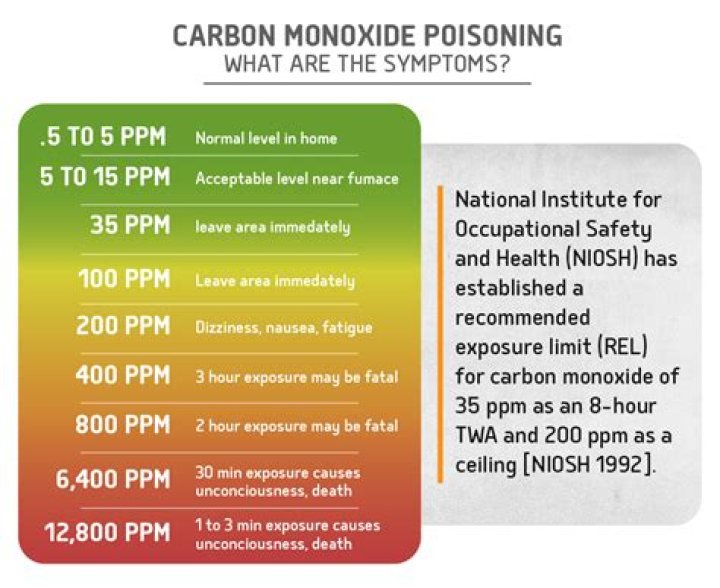 How much CO ppm is dangerous