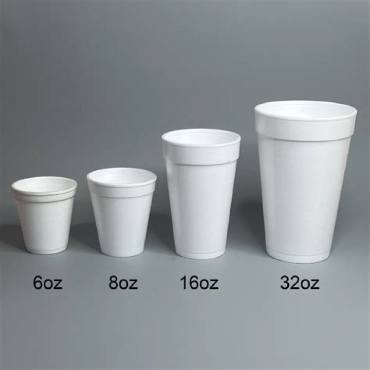 How tall is a Styrofoam cup