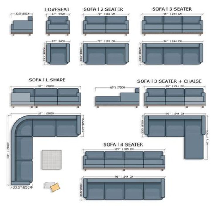 How wide is a 3 seater sofa