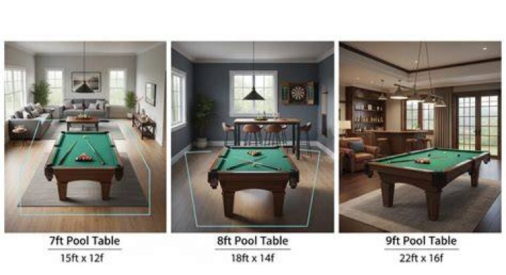 How wide is a 7ft pool table
