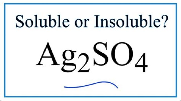 Is Ag2SO4 soluble or aqueous