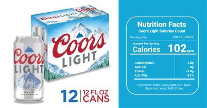 Is Coors Light less calories