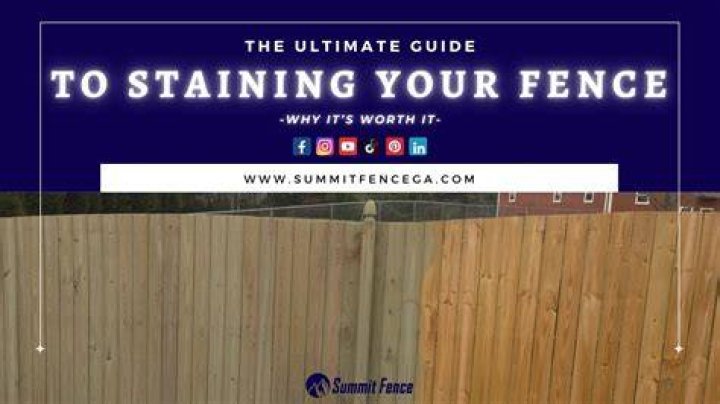Is it worth staining a fence