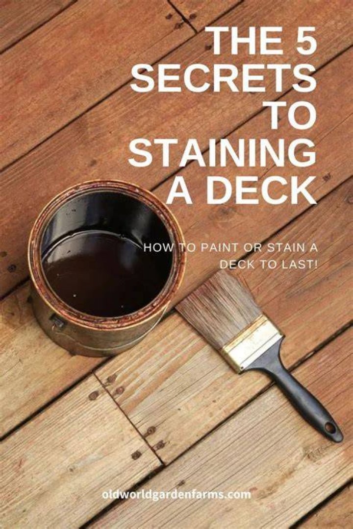 Is staining a deck necessary