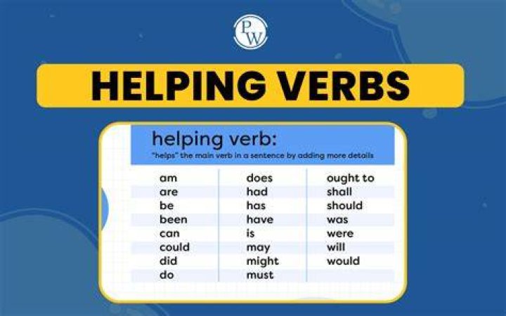 Is would have a helping verb