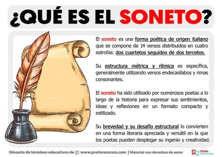 ¿Qué es un soneto y ejemplos