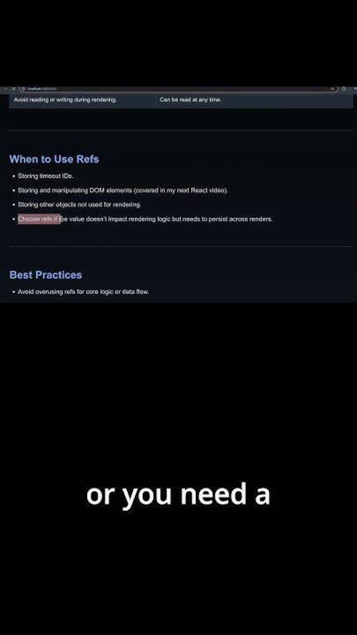 Should you use refs in React