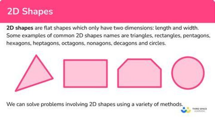 What are 2D shapes examples