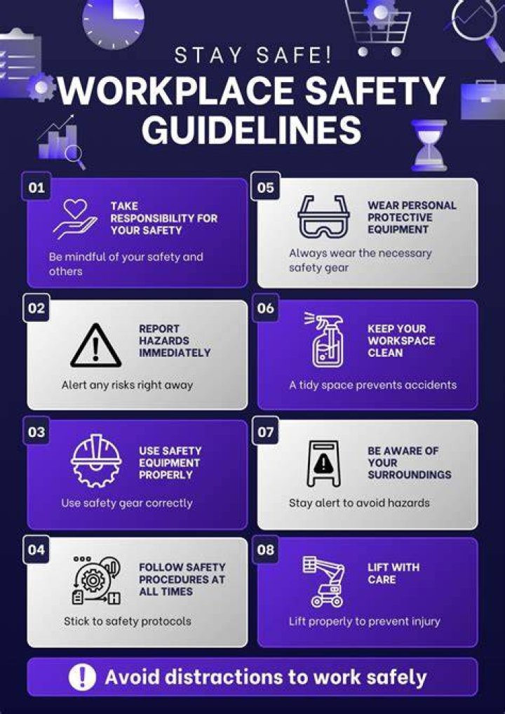 What are 5 safety guidelines