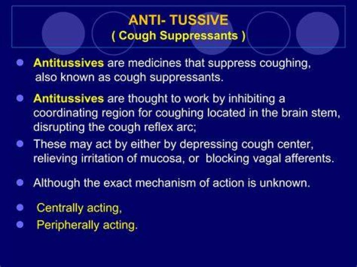 What are anti Tussive agents