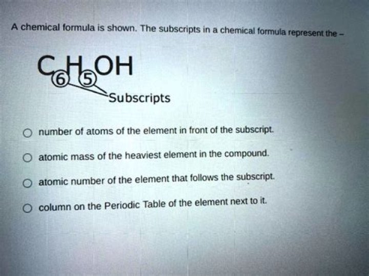 What are chemical subscripts