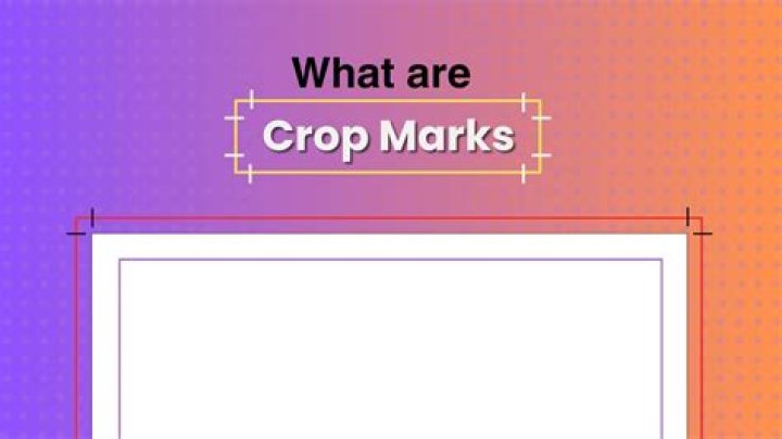 What are crop marks InDesign