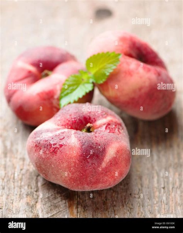 What are flat peaches called