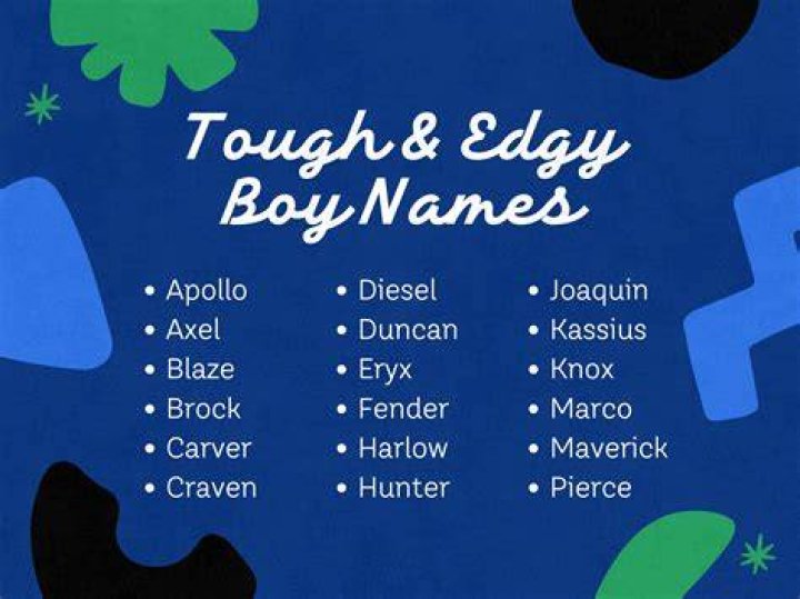 What are some edgy boy names