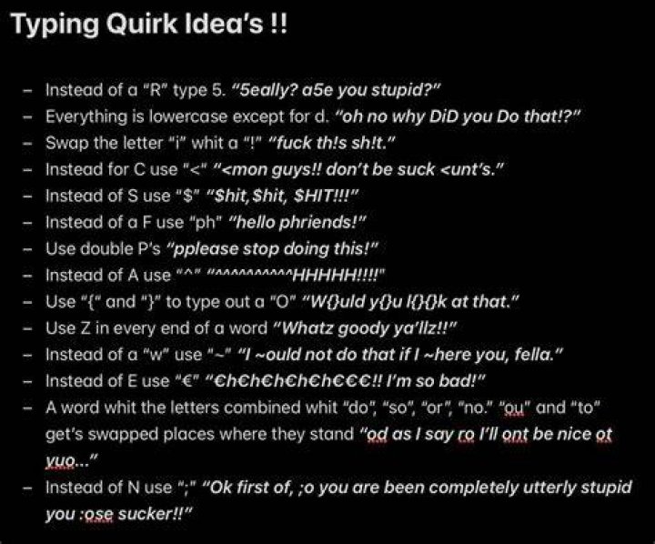 What are some quirk examples