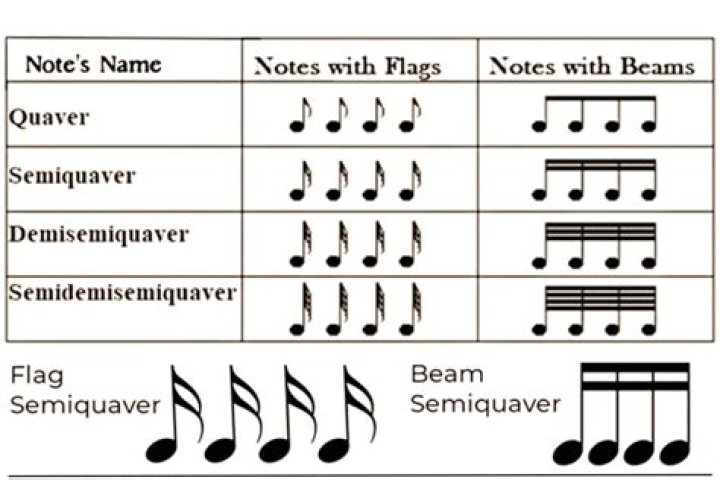 What are the 7 musical notes