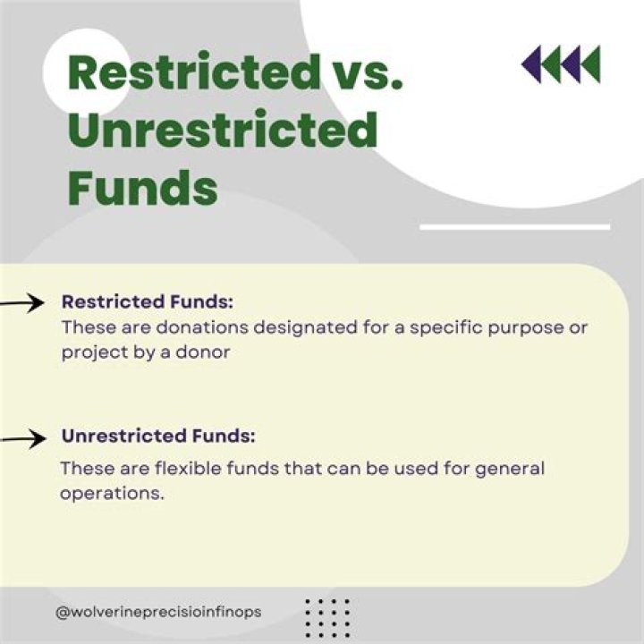 What are unrestricted funds