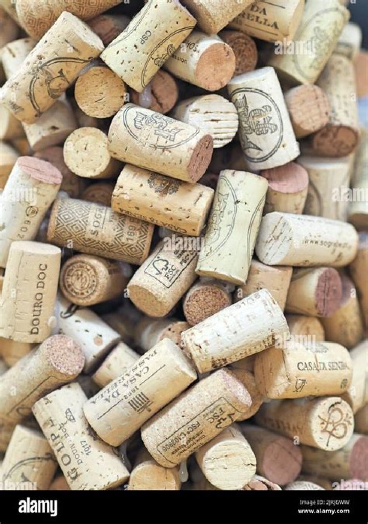 What are wine corks made of