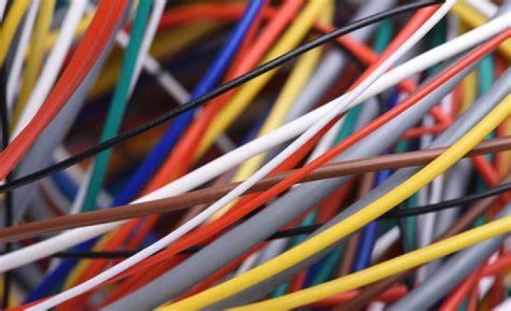 What are wires covered with