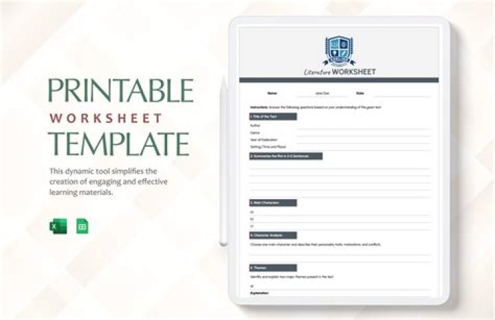 What are worksheet templates