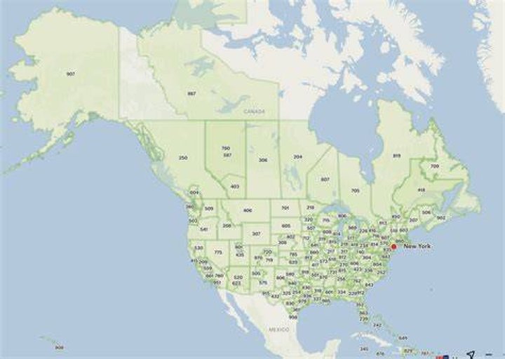 What area code is 240 Canada