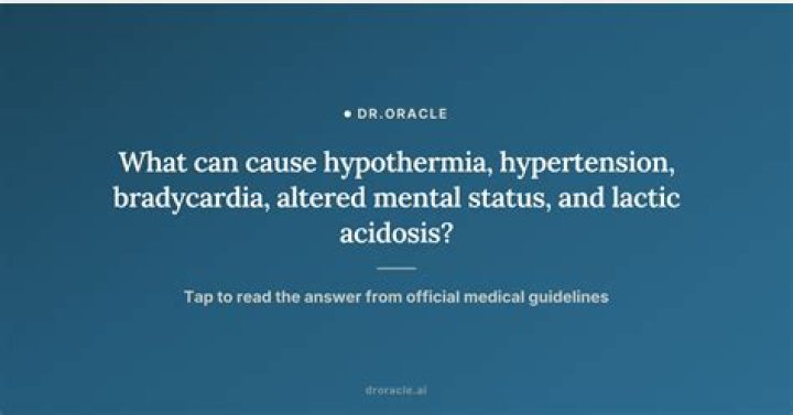 What can cause hypothermia