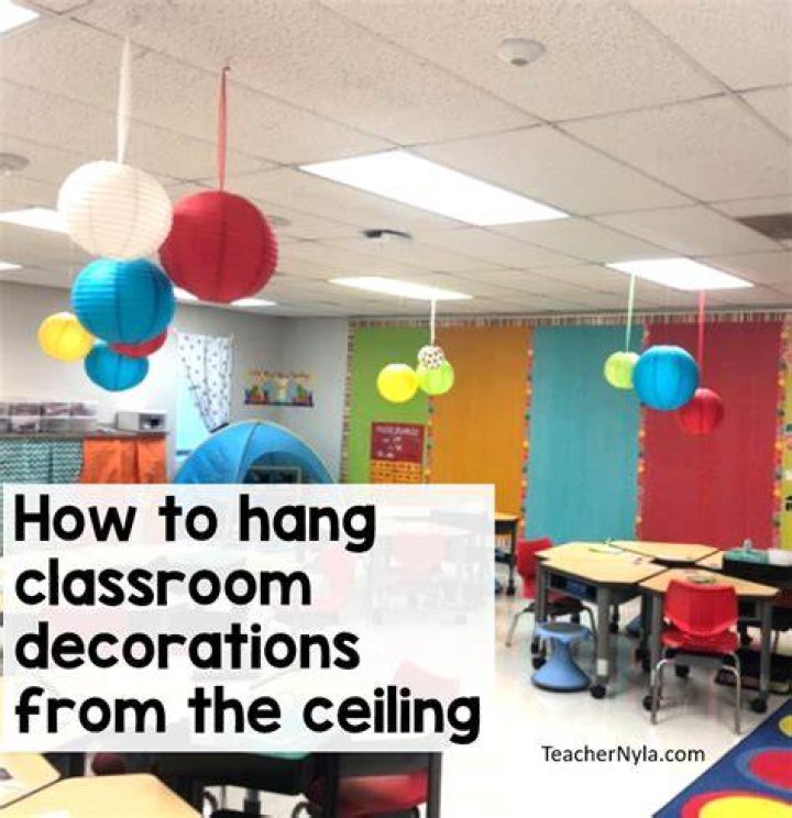What can hang from a ceiling