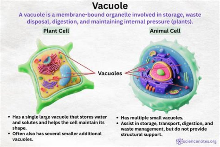 What can represent a vacuole