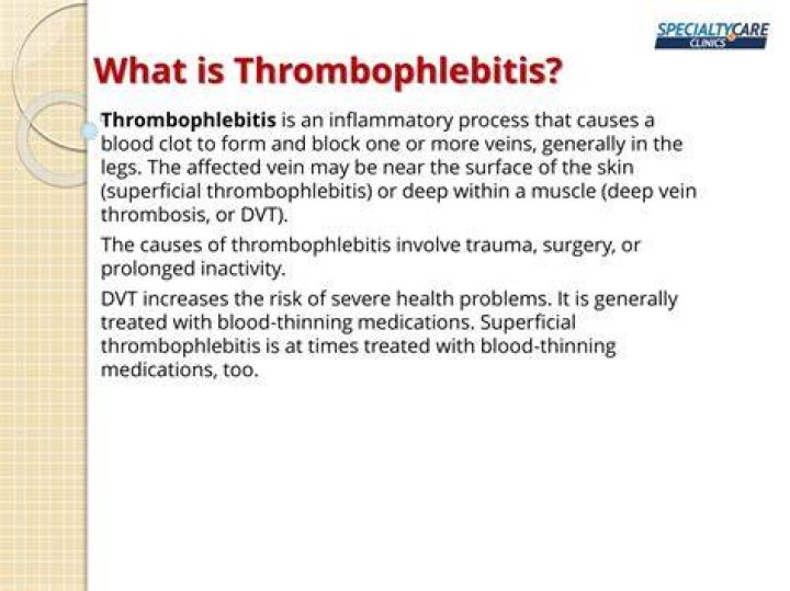 What causes thrombophlebitis