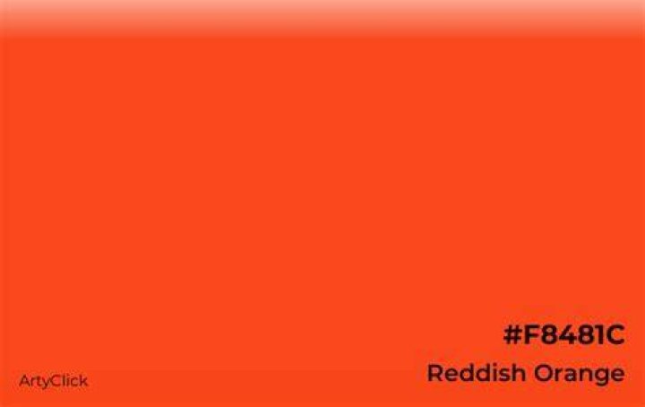 What color is reddish orange