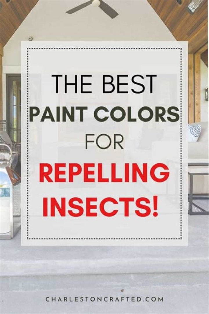 What color paint repels bugs