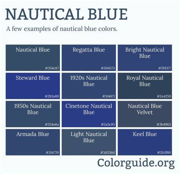 What Colour is nautical blue