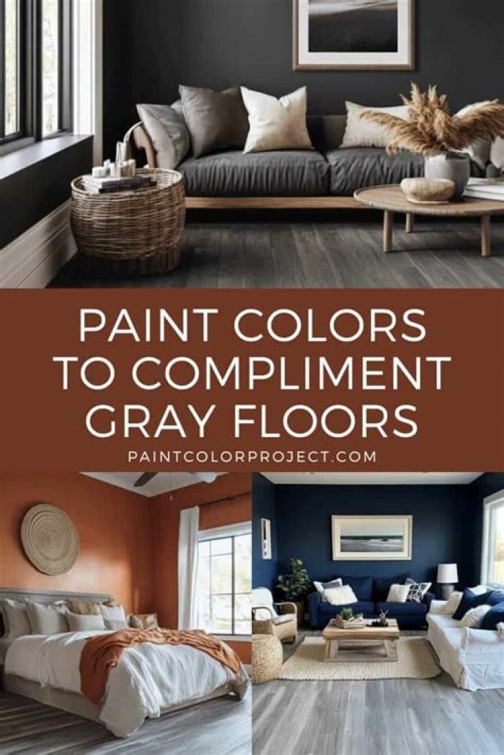 What compliments gray walls