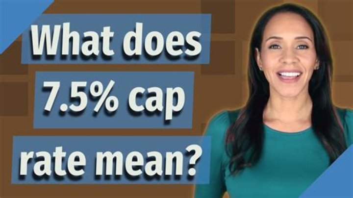 What does 7.5% cap rate mean