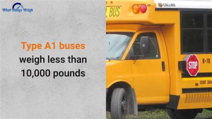 What does a school bus weigh