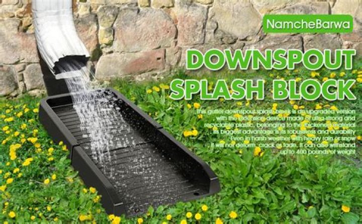 What does a splash block do