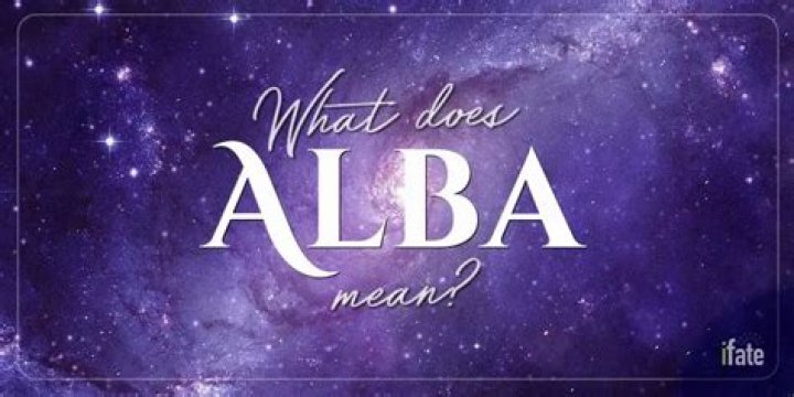 What does Alba mean in Latin