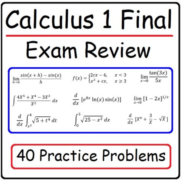 What does calculus 1 include