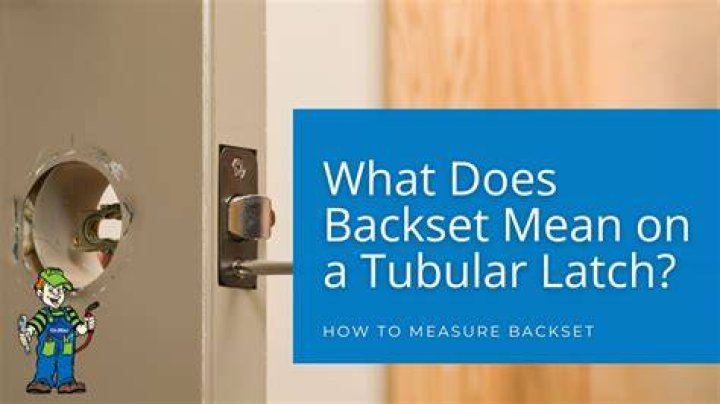 What does door backset mean