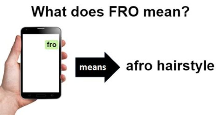 What does fro mean in a text