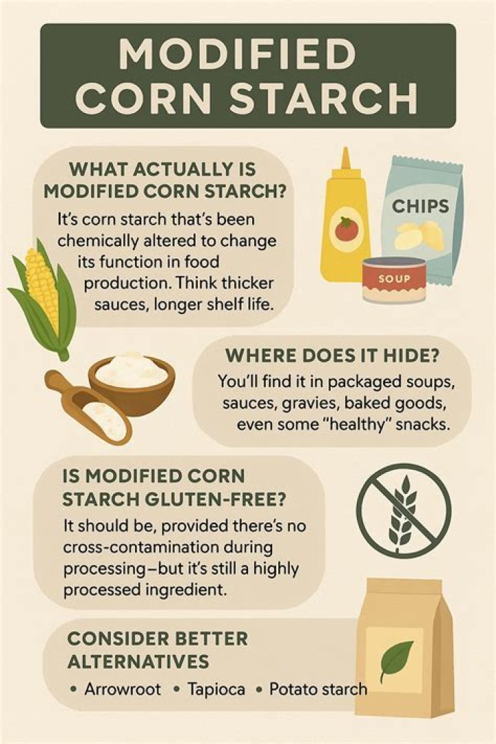 What does modified starch do