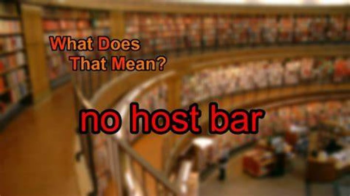 What does no host bar means