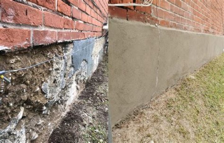 What does parging brick mean