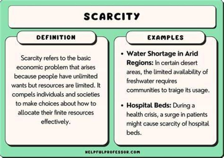 What does the word scarcity