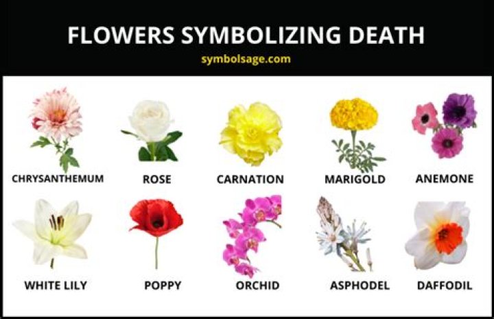 What flowers symbolize death