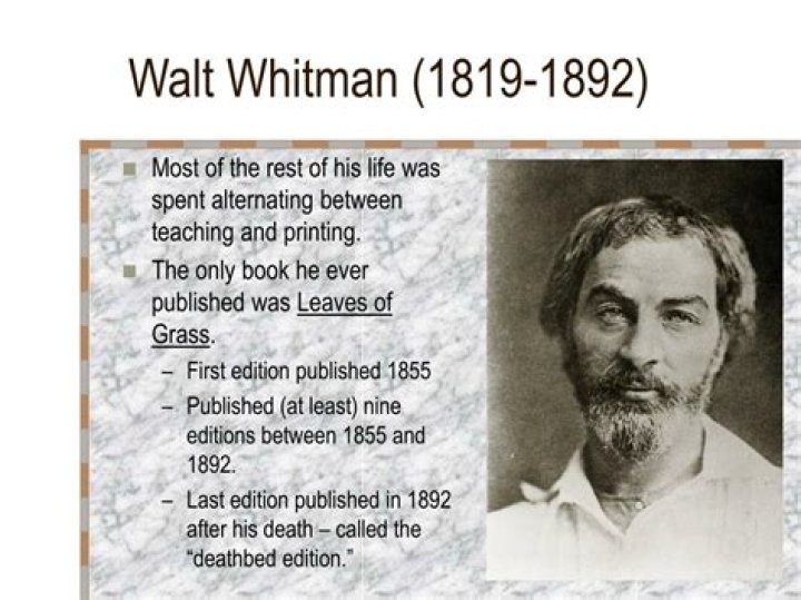 What influenced Walt Whitman