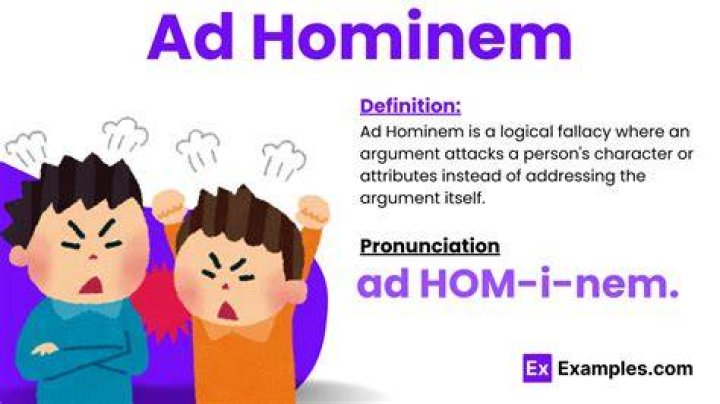 What is a ad hominem examples