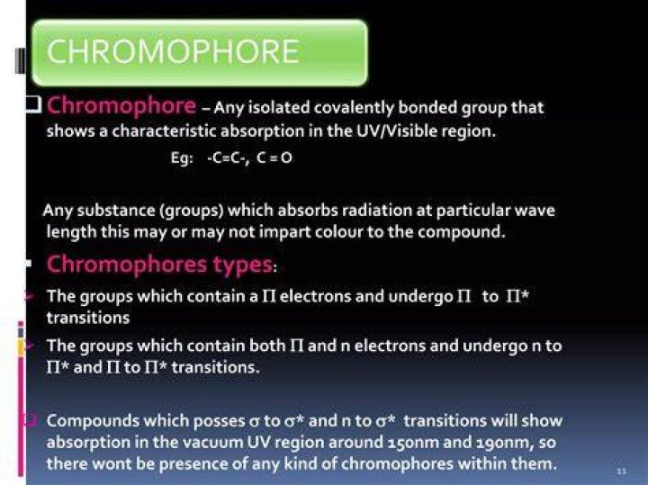 What is a chromophoric group