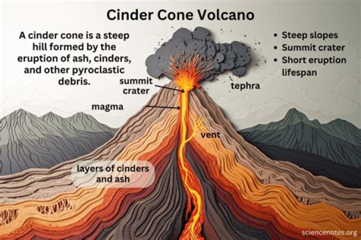 What is a cone on a volcano