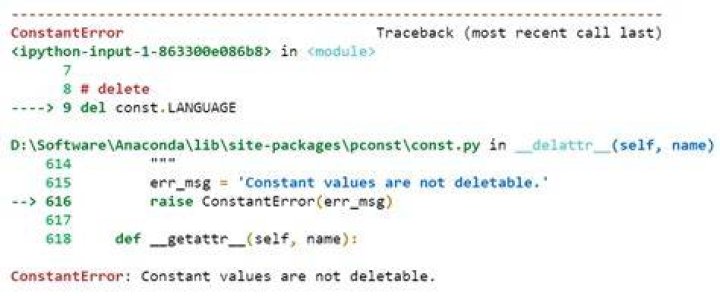What is a constant in Python